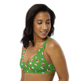 Unicorn Green Recycled padded bikini top
