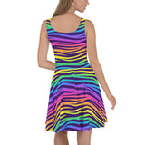 Rainbow Purple Skater Dress