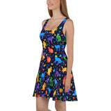 Colorful Cats Skater Dress