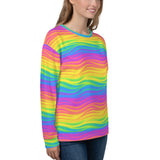 Rainbow Waves Sweatshirt