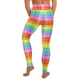 Rainbow Tartan Yoga Leggings