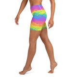 Rainbow Clouds Yoga Shorts