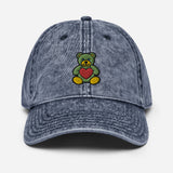 Teddy Embroidered Vintage Cotton Twill Cap