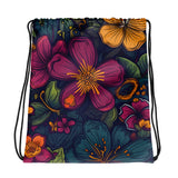 Exotic Flowers Drawstring bag