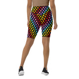 Rainbow Stars Biker Shorts