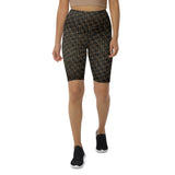 Black Puzzle Biker Shorts