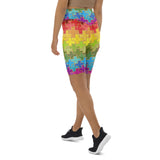Rainbow Puzzle Biker Shorts