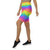 Rainbow Clouds Biker Shorts