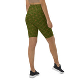 Green Puzzle Biker Shorts