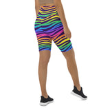 Rainbow Purple Biker Shorts