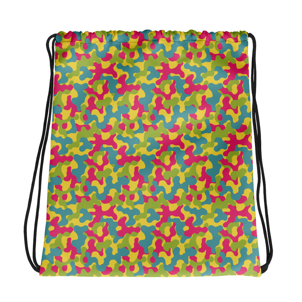 Rainbow Camo Drawstring bag