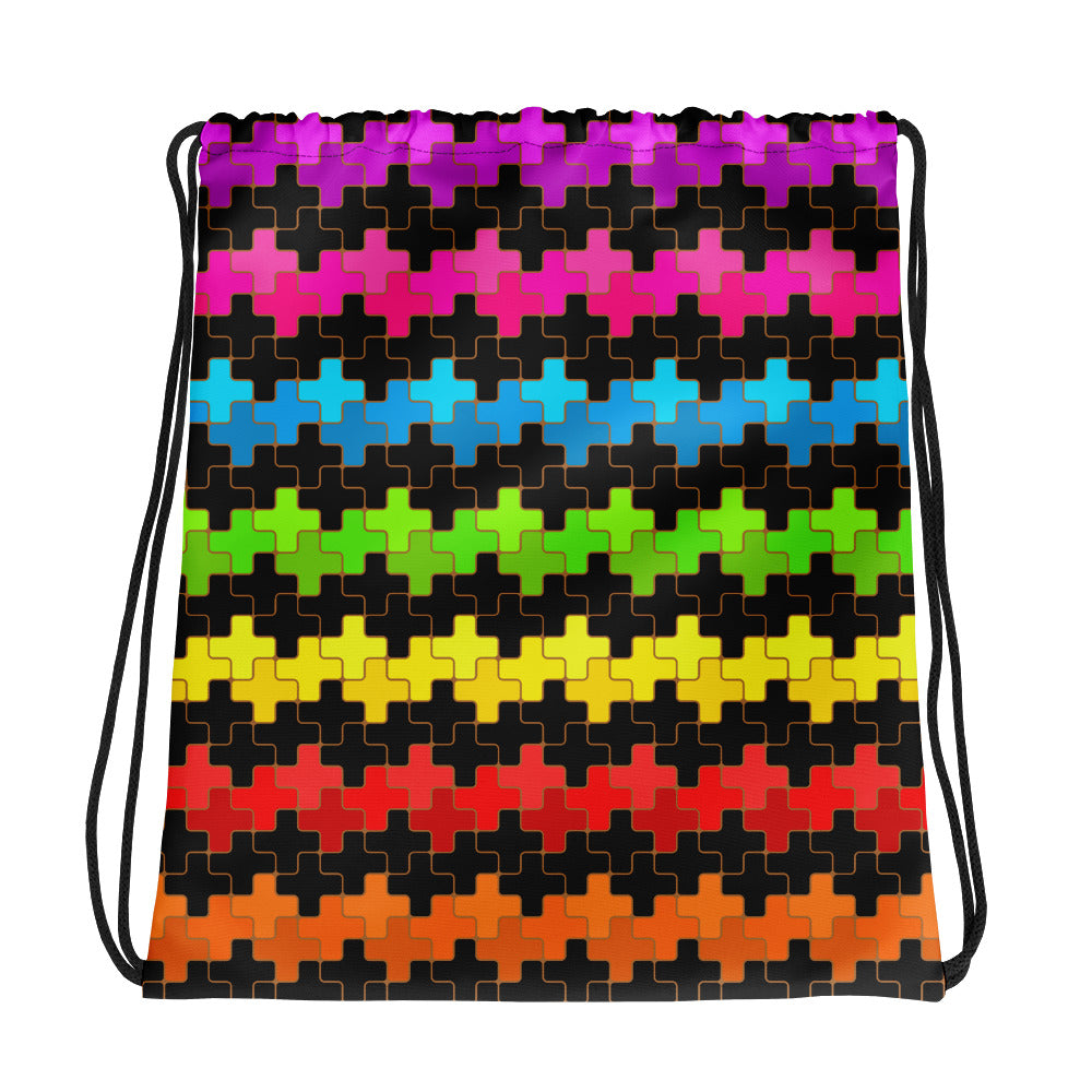 Rainbow Stripe Drawstring bag