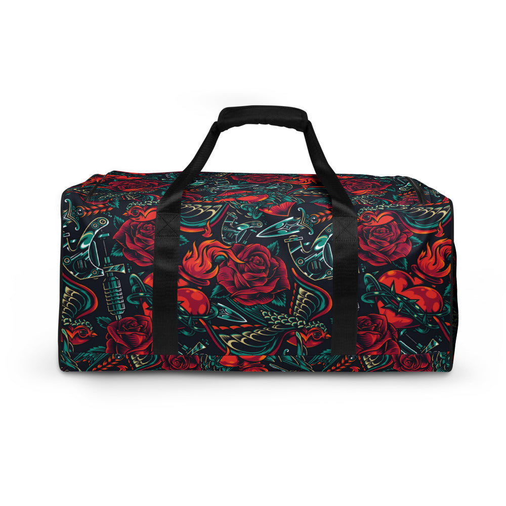 RB Roses & Birds Duffle bag