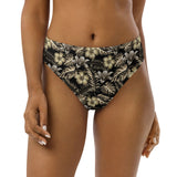 Golden Tropics Recycled high-waisted bikini bottom