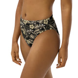 Golden Tropics Recycled high-waisted bikini bottom