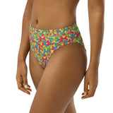 Camo Recycled high-waisted bikini bottom