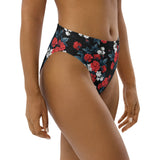 Roses Recycled high-waisted bikini bottom