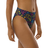 Mandala Elements Recycled high-waisted bikini bottom