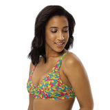 Camo Recycled padded bikini top
