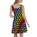 Rainbow Stars Skater Dress
