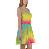 Rainbow Camo Skater Dress