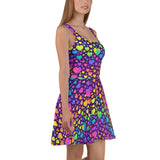 Neon Hearts Skater Dress