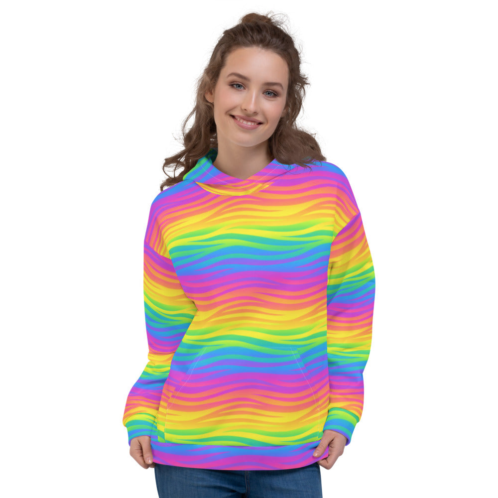 Rainbow Waves Hoodie