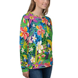 Tropical Rainbow Flower Sweatshirt