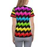 Rainbow Stripes Women's Sport T-shirt