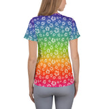 Rainbow Hibiscus Sport T-shirt