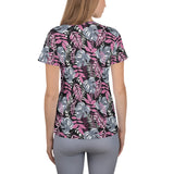 Tropical Grey & Pink Sport T-shirt
