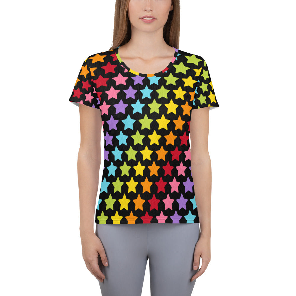 Rainbow Stars Sport T-shirt