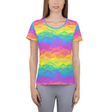 Rainbow Clouds Sport T-shirt