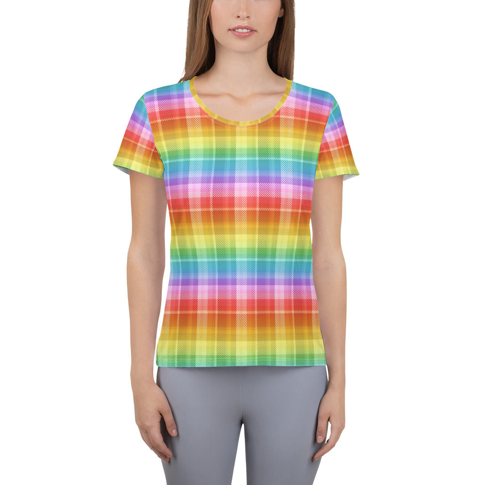 Rainbow Tartan Sport T-shirt