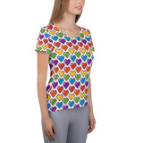 Rainbow Hearts Sport T-shirt