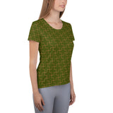Green Puzzle Women's Sport T-shirt