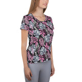 Tropical Grey & Pink Sport T-shirt