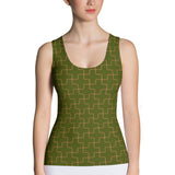Green Puzzle Tank Top