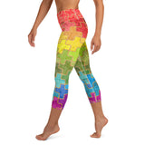 Rainbow Yoga Capri Leggings