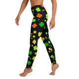St Patrick Colorful Clover Yoga Leggings