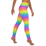 Rainbow Waves Yoga Leggings