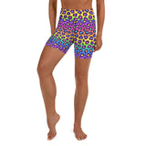 Rainbow Leopard Yoga Shorts