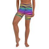 Rainbow Purple Yoga Shorts