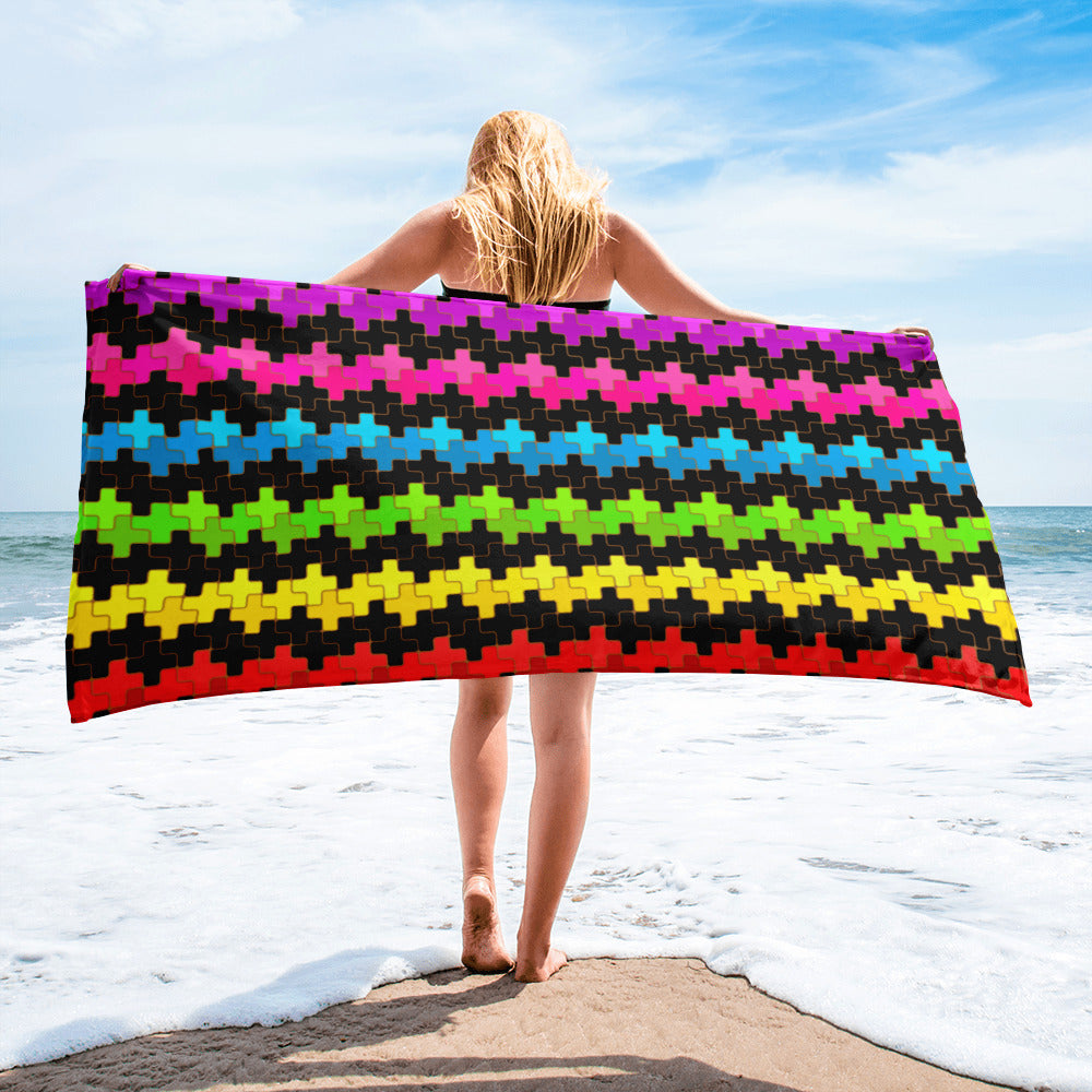 Rainbow Stripes Towel