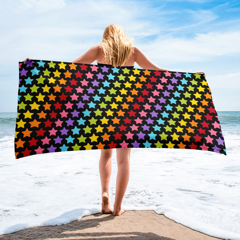 Rainbow Stars Towel