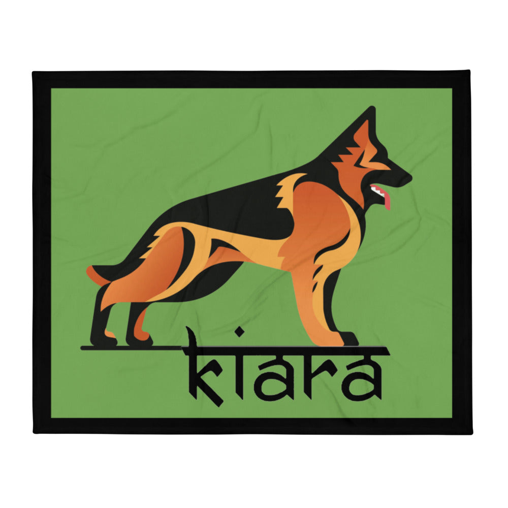 Kiara Logo Throw Blanket