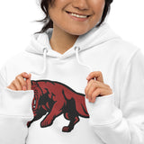 Attacking pitbull embroidered essential eco hoodie